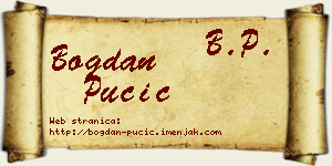 Bogdan Pučić vizit kartica